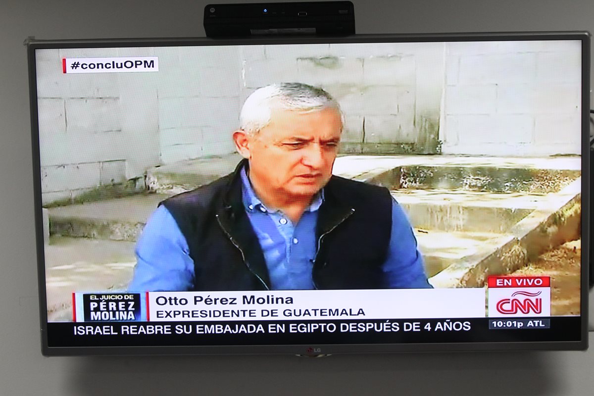 Otto Pérez Molina ha sido entrevistado dentro de la prisión. (Foto Prensa Libre: Hemeroteca PL)