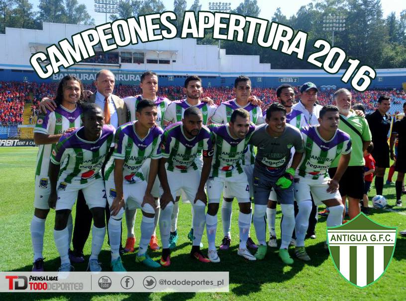 Campeones Apertura 2016 (Foto Prensa Libre: Hemeroteca PL)