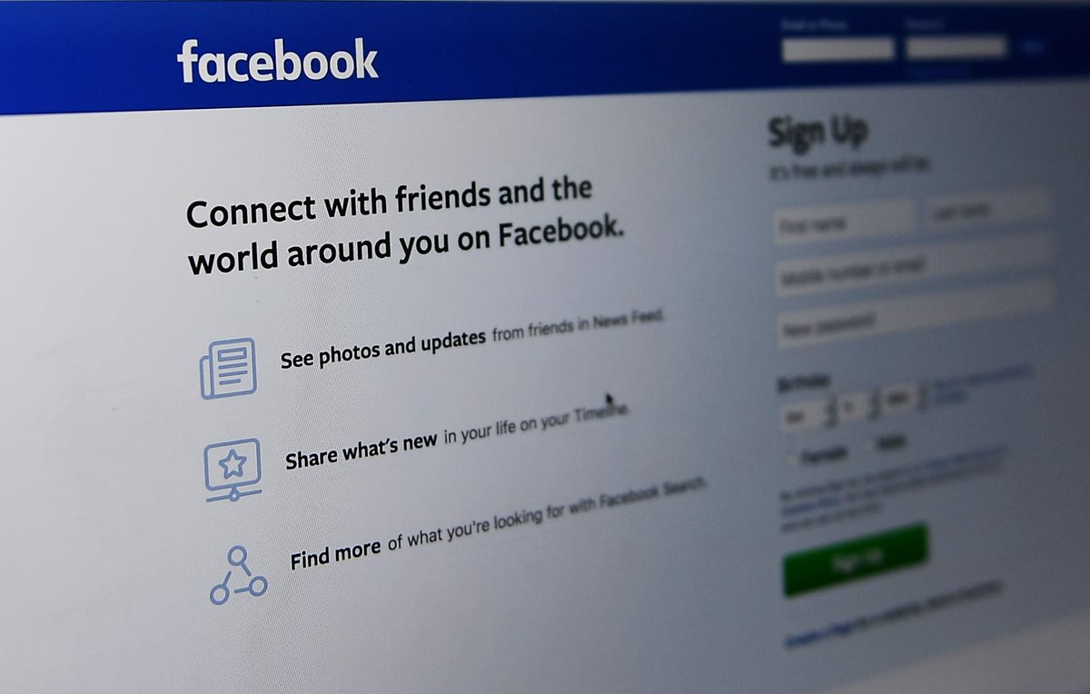 Facebook confirmó que 29 millones de usuarios fueron afectados por un brecha de seguridad que se registró el 28 de septiembre último. (Foto Prensa Libre: AFP)
