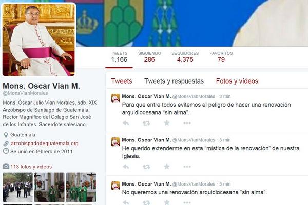 Arzobismo Metropolitano interactúa con sus seguidores en tuiter y lanza mensaje cristiano.