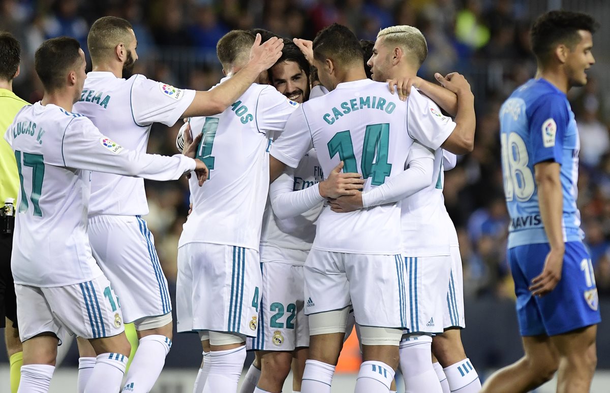 El Real Madrid casi ni se despeinó para ganarle al Málaga de la mano de Isco. (Foto Prensa Libre: AFP)