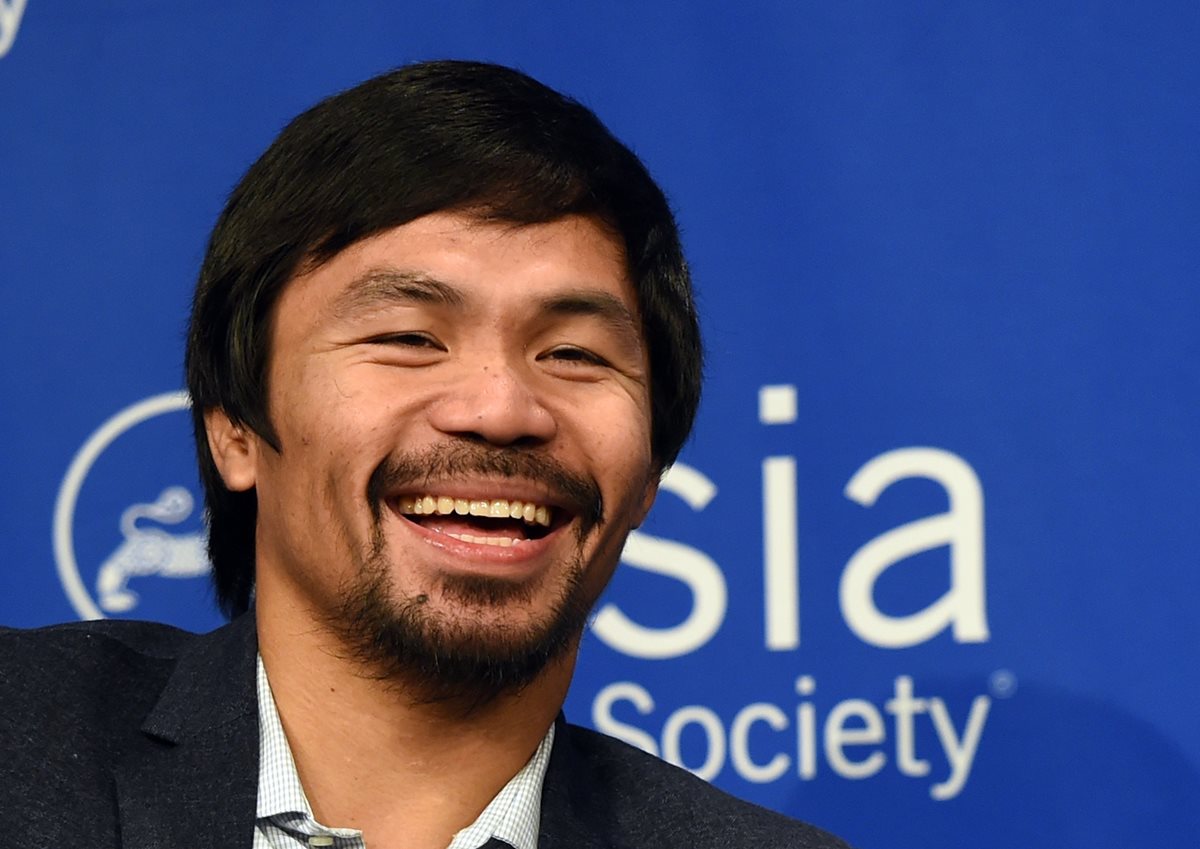 El boxeador filipino Manny Pacquiao dijo que la pelea con Timothy Bradley será la última de su carrera. (Foto Prensa Libre: AFP)