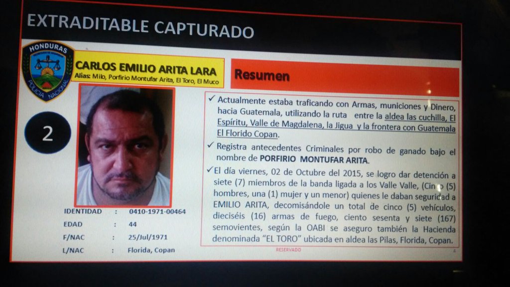Medios hondureños resaltan captura de Carlos Emilio Arita Lemus, presunto jefe de operaciones del cartel Valle Valle. (Foto: Radio América Honduras)