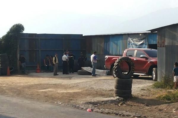 Erick Fuentes Quiñónez murió baleado en Ciudad Vieja, Sacatepéquez. (Foto Prensa Libre: Renato Melgar)