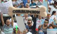 Este 9 de diciembre se celebra el Día contra la Corrupción. En Guatemala una de las mayores manifestaciones contra este flagelo se registró en el 2015, contra el gobierno del PP. (Foto Prensa Libre: Hemeroteca PL)