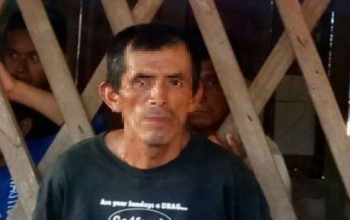 Mario Tut Ical, de 42 años, es sospechoso de haber desmembrado a su conviviente en Chisec. (Foto Prensa Libre: Aura Andersen)