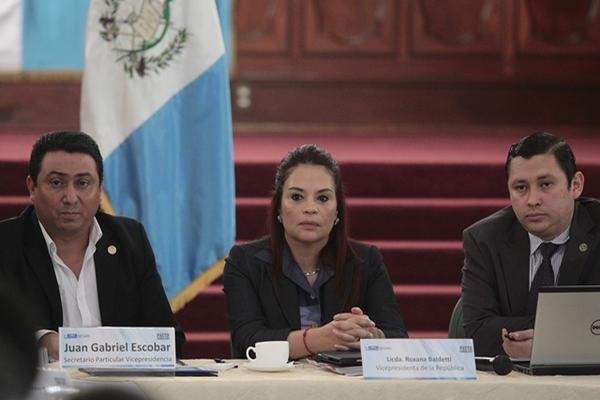 Roxana Baldetti durante la evaluación a gobernadores y las metas alcanzadas en el Pacto Hambre Cero. (Foto Prensa Libre: Álvaro Interiano)
