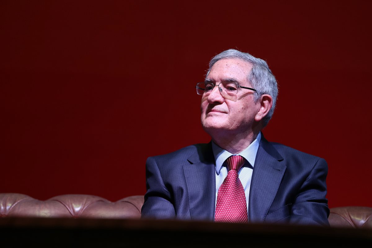 Jesús Chico García, fundador de Artemis Edinter, fue homenajeado en la edición 2018 de Filgua. (Foto Prensa Libre: Pablo Juárez Andrino)