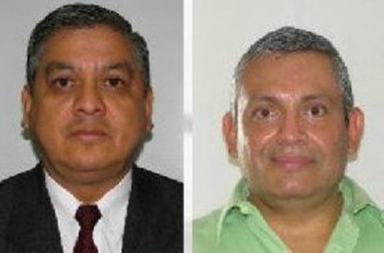 Los magistrados Marwin Herrera y Carlos Lucero son acusados por el Ministerio Público de cohecho pasivo. (Foto Prensa Libre: MP)