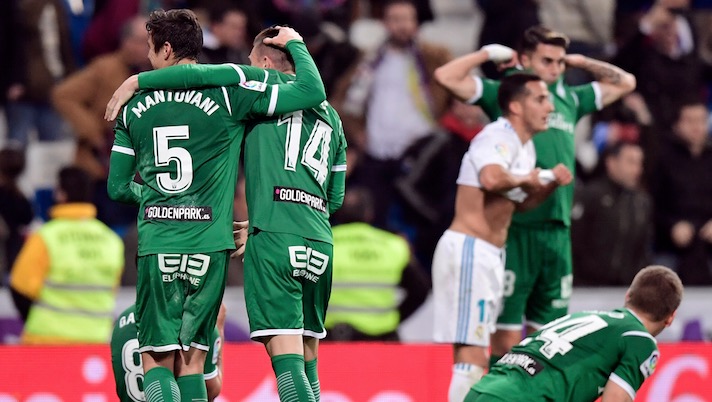 El Real Madrid fue eliminado de la Copa del Rey al perder con el modesto Leganés