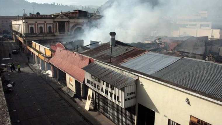 Imagen del incendio registrado en julio último en Quetzaltenango. (Foto Prensa Libre: Hemeroteca PL).