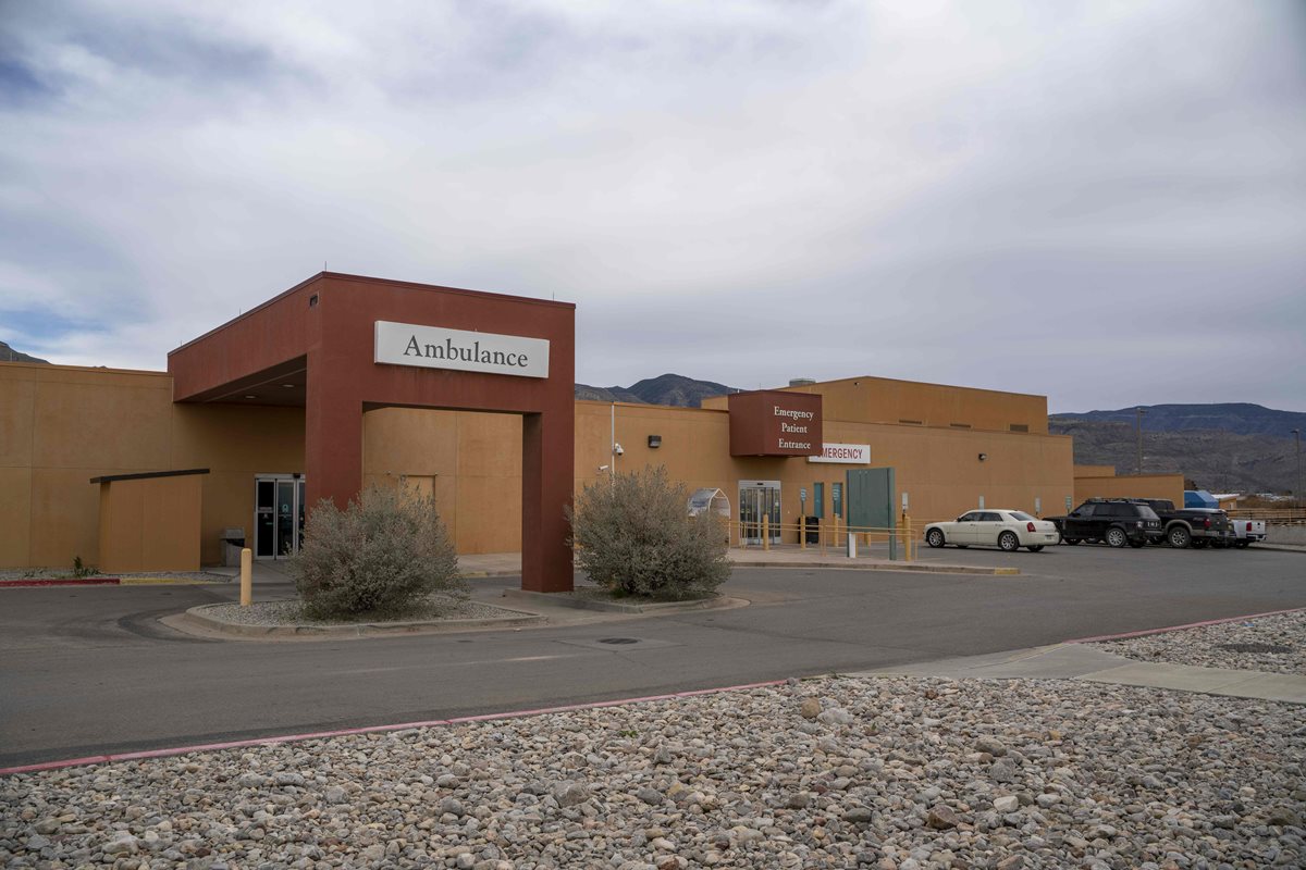 Centro hospitalario Gerald Champion, en Alamogordo, Nuevo México, donde Felipe Alonzo fue atendido. (Foto Prensa Libre: AFP)