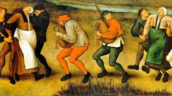 Así pintó la manía de la danza Pieter Brueghel el joven (1564-1638) a partir de dibujos de su padre.