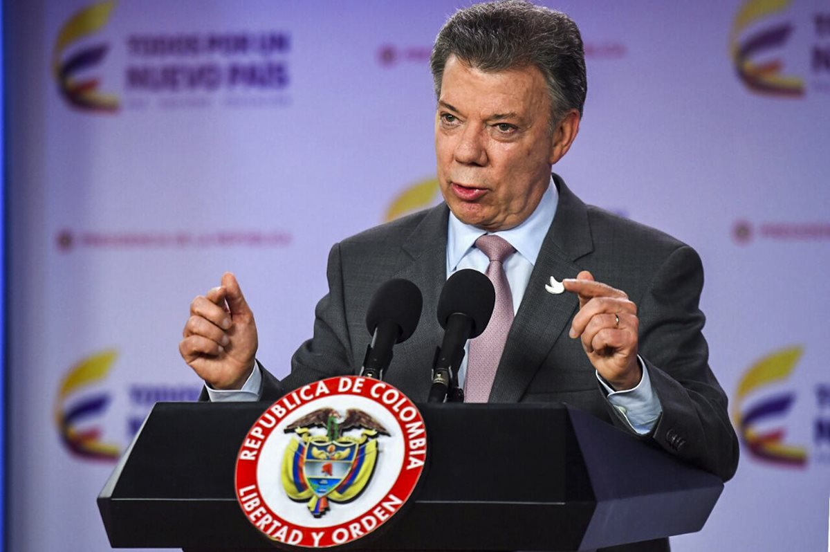 Juan Manuel Santos, presidente de Colombia. (Foto Prensa Libre: AFP).