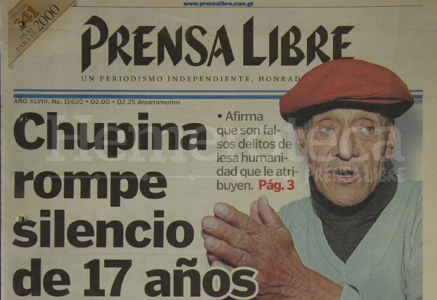 Titular de Prensa Libre del 12 de agosto de 1999. (Foto: Hemeroteca PL)