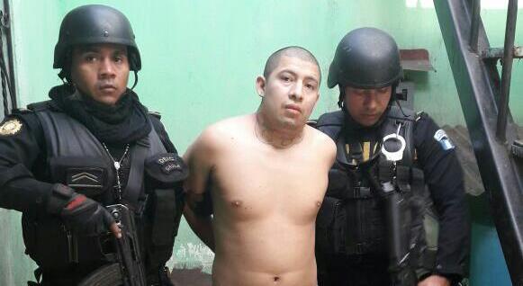 Carlos Estuardo García González, detenido. (Foto: PNC)