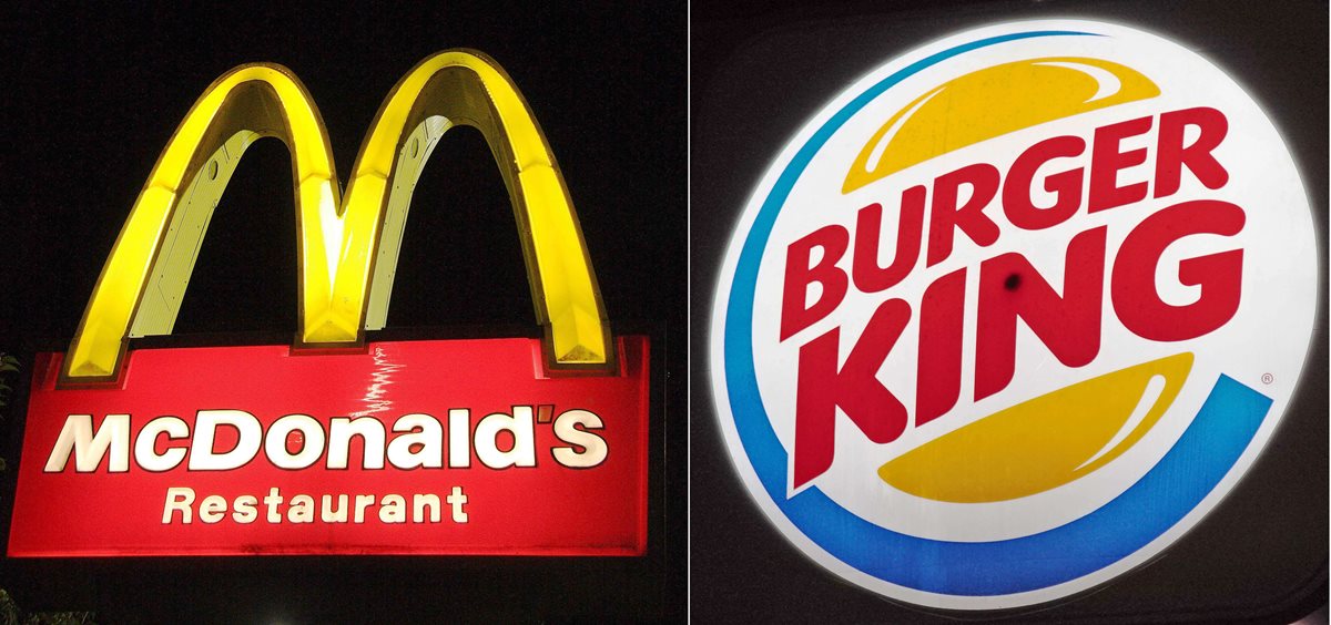 Las cadenas MacDonalds y Burger King podrína fabricar una hamburguesa especial. (PL-AFP)