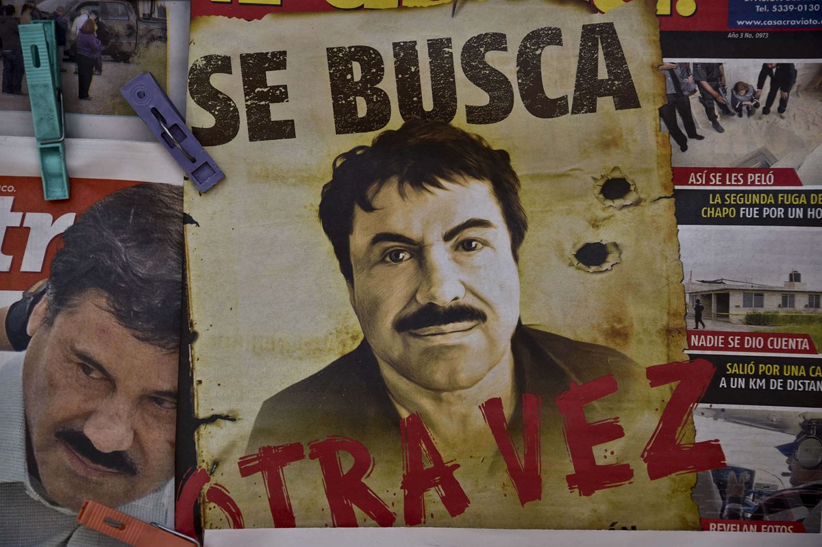 Joaquín Guzmán había escapado por segunda vez de un prisión de alta seguridad de México en julio del 2015.(Foto Prensa Libre: AFP)