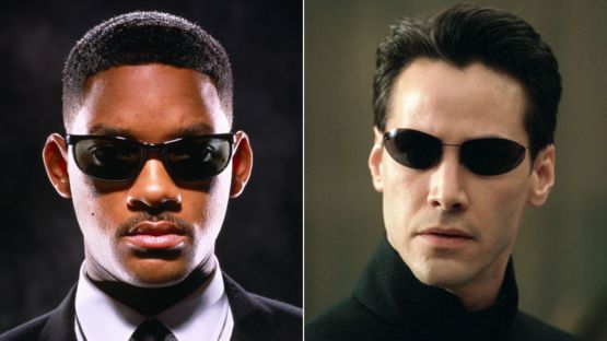 Will Smith y Keanu Reeves en sus respectivas películas Hombres de Negro y Matrix. SHUTTERSTOCK