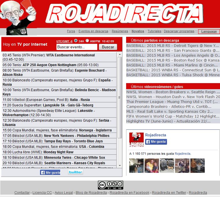 Adios A Roja Directa El Portal Web Ya No Transmitiria Partidos De Futbol Prensa Libre