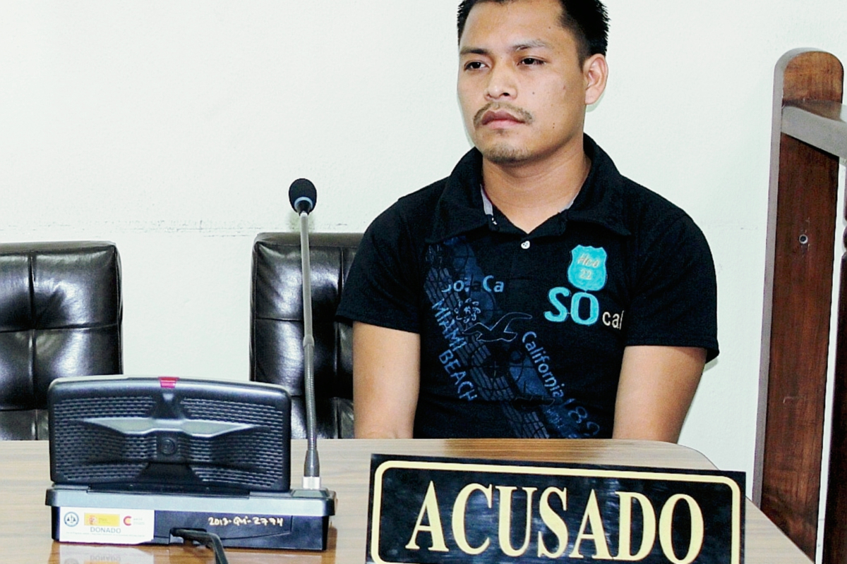 Agustín López López fue condenado a 15 años de prisión por la muerte de un hombre en Uspantán, Quiché. (Foto Prensa Libre: Óscar Figueroa)