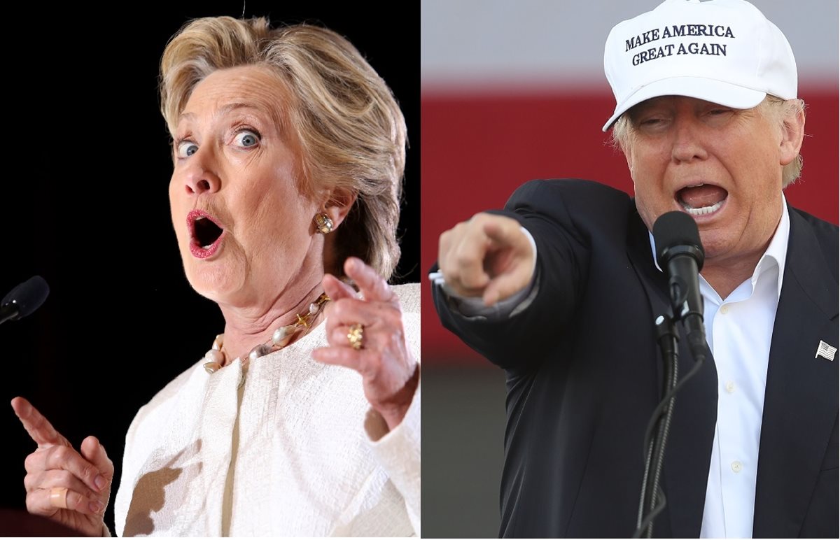 Estadounidenses ya no pueden más con campaña agresiva y vacía de Hillary Clinton y Donald Trump. (AFP).