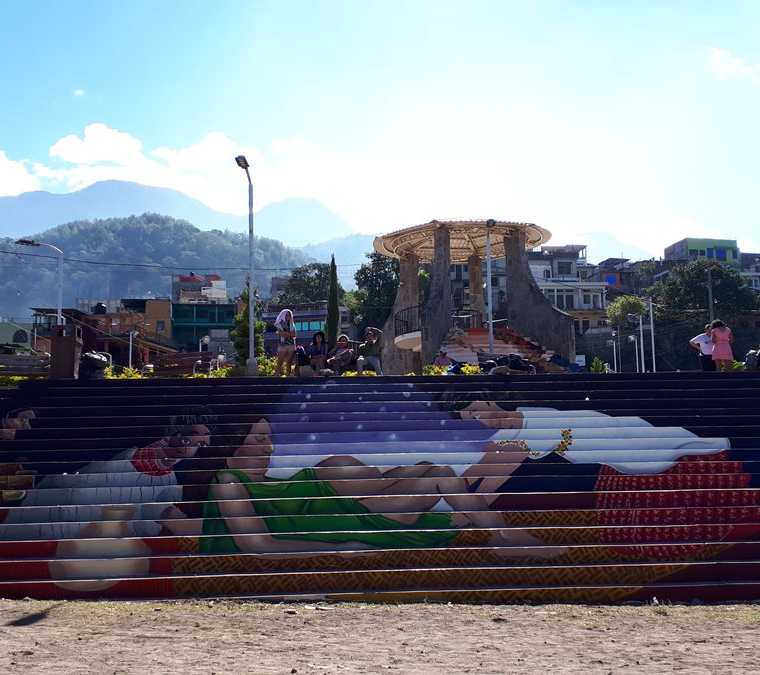 En los murales se resalta el papel de la mujer indígena. (Foto Prensa Libre: Cortesía Inguat)