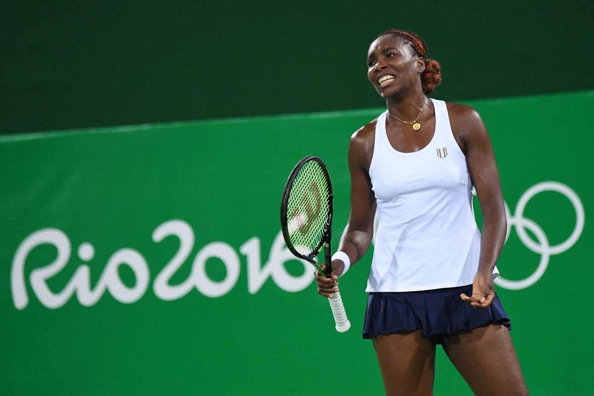 Venus no tuvo una buena participación en los Juegos Olímpicos de Río 2016. (Foto Prensa Libre: AP)
