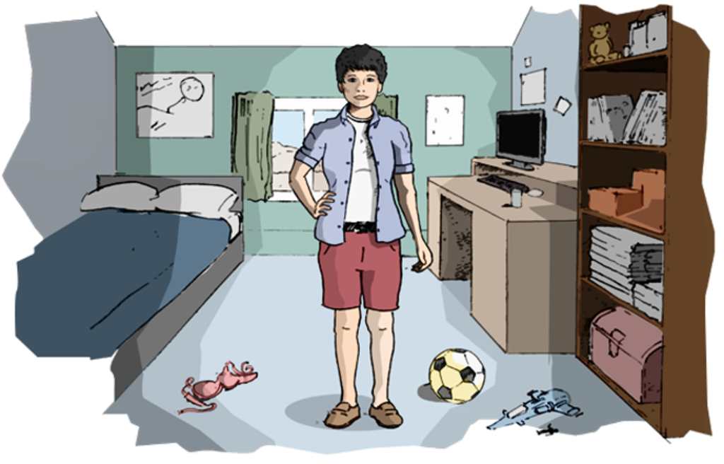 Leo usa sostén y dice que lo primero que llama la atención de la gente son sus pechos. Aunque cuando dicen que es niña lo niega.