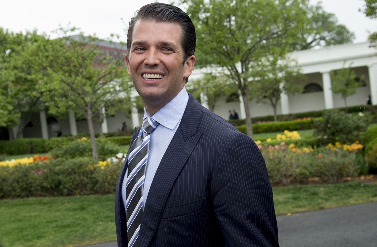 Caso de injerencia rusa acorrala a Donald Trump Jr. (Foto Prensa Libre: AFP)