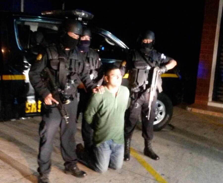 Jimmy Alexander Oliva Lara, capturado el domingo por la noche. (Foto Prensa Libre: PNC)