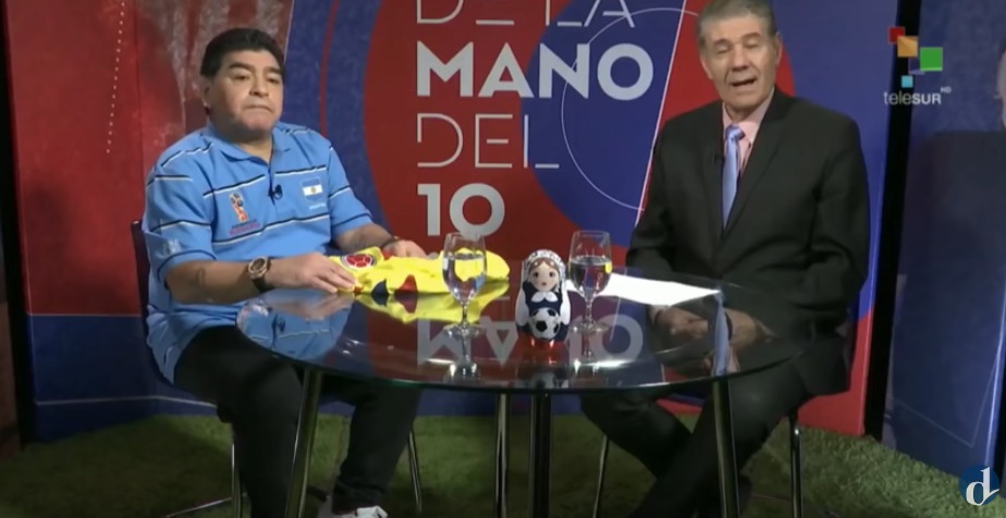Diego Maradona señaló que no entiende como designaron a Mark Geiger para el partido Inglaterra - Colombia.