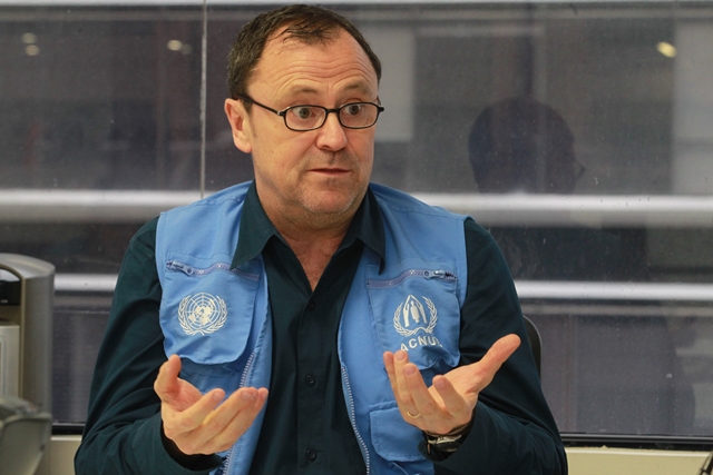 Enrique Valles considera dramática la situación mundial de refugiados. (Foto Prensa Libre: Estuardo Paredes)