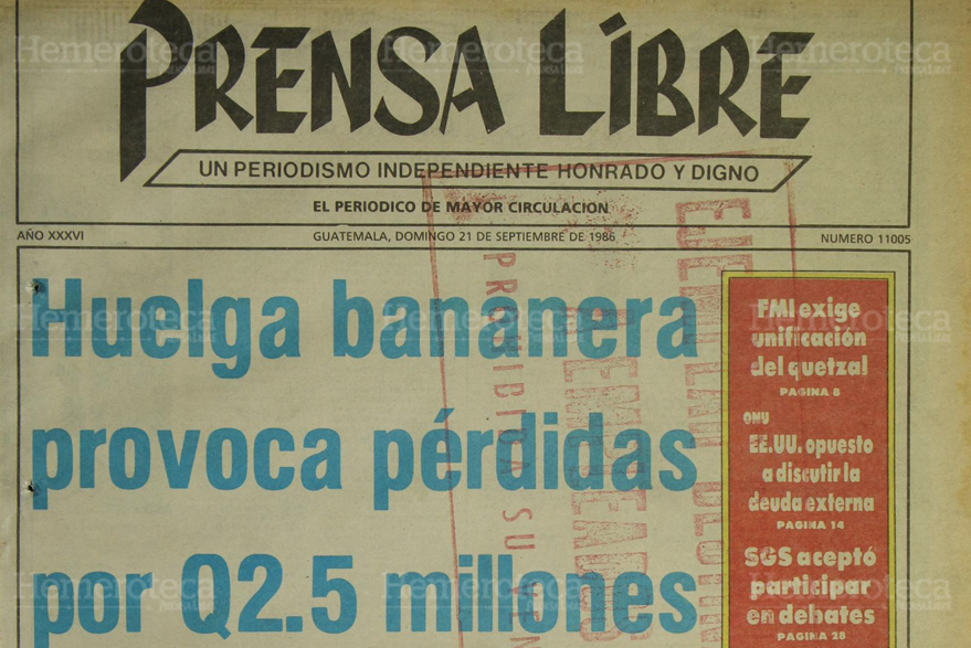 Portada del 21 de septiembre de 1986. (Foto: Hemeroteca PL)