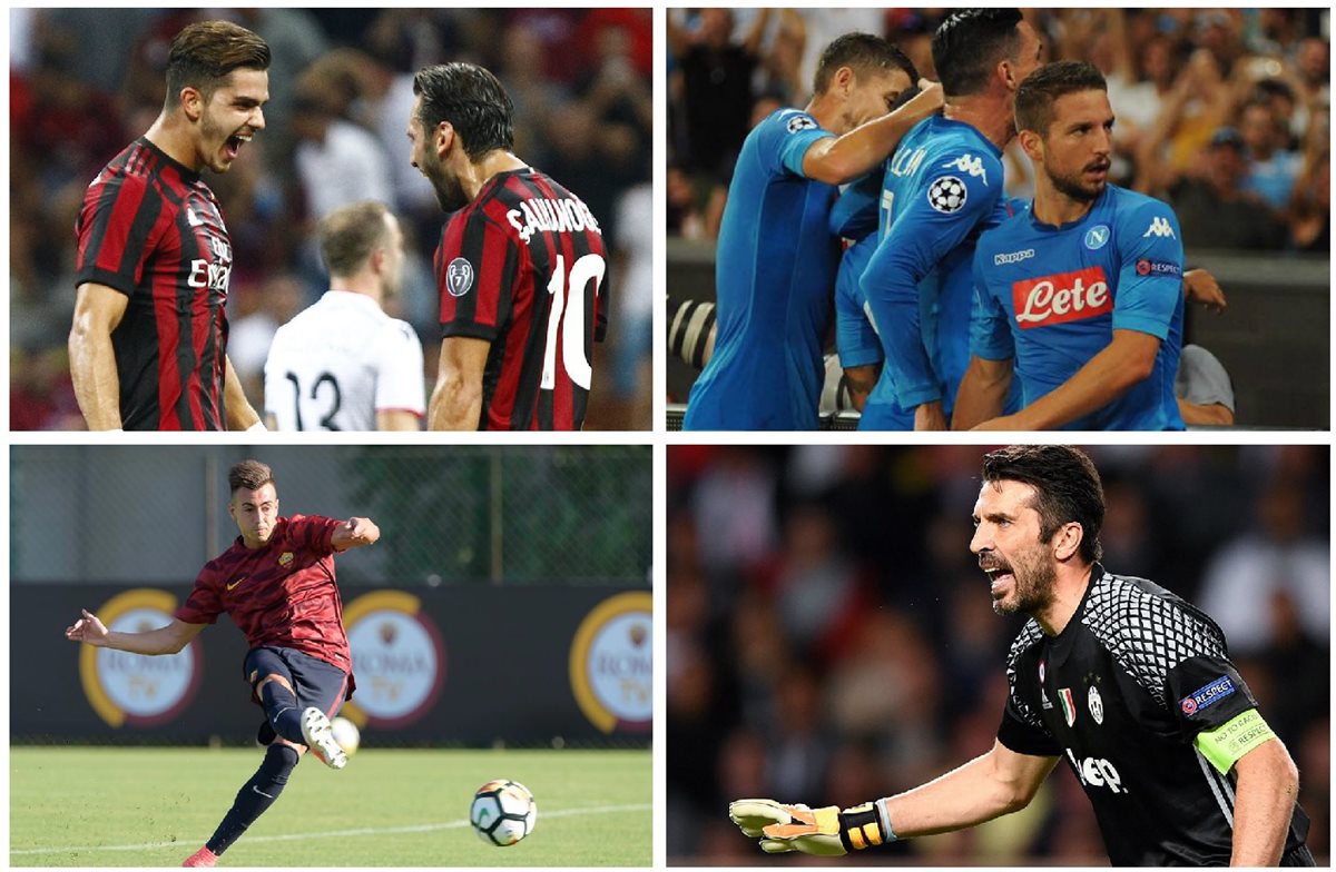 El AC Milán, la Roma y el Nápoli son los principales aspirantes a terminar con la hegemonía de la Juventus en Italia. (Foto Prensa Libre: Hemeroteca PL)