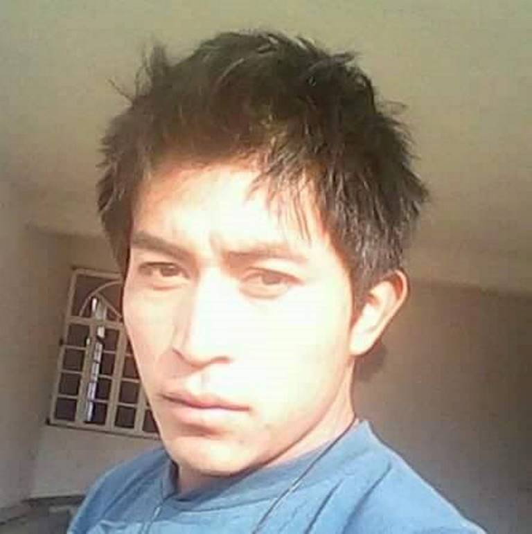 Jaime López, de 26 años, murió soterrado por un derrumbre ocurrido en uno los túneles de la mina Marlin, en San Miguel Ixtahuacán, San Marcos. (Foto Prensa Libre: Aroldo Marroquín)