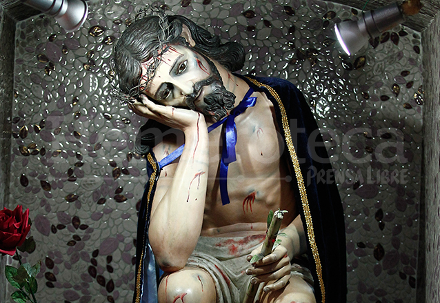 Imagen de Jesús del Pensamiento que se venera en la Iglesia de Santa Clara de la capital. (Foto: Hemeroteca PL)