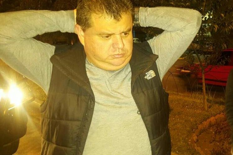 Víctor Hugo Díaz Morales, alias el Rojo, fue capturado en marzo del 2017 en la zona 10 de la capital y era requerido por EE. UU. (Foto HemerotecaPL)