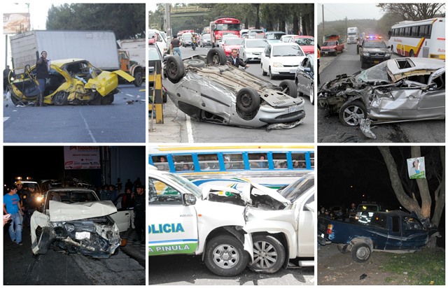 Las causas de los accidentes son principalmente exceso de velocidad y estado de ebriedad. (Foto Prensa Libre: Hemeroteca PL)
