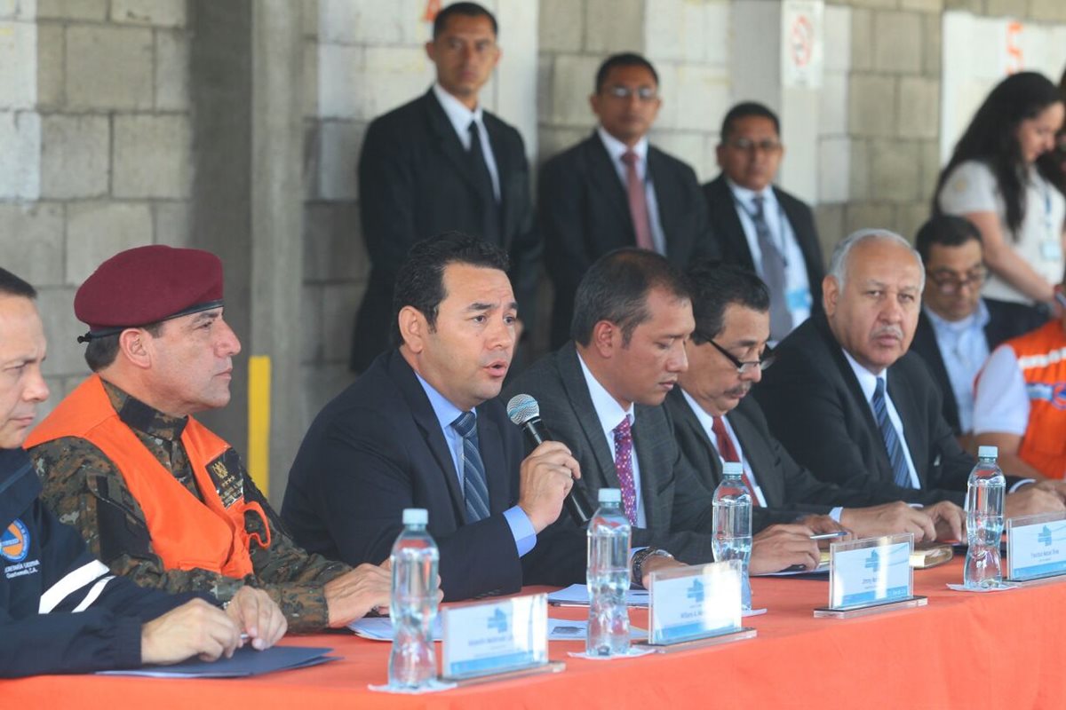 El presidente Jimmy Morales realizó otro llamado para no manejar bajo los efectos de bebidas alcohólicas. (Foto Prensa Libre: Álvaro Interiano)