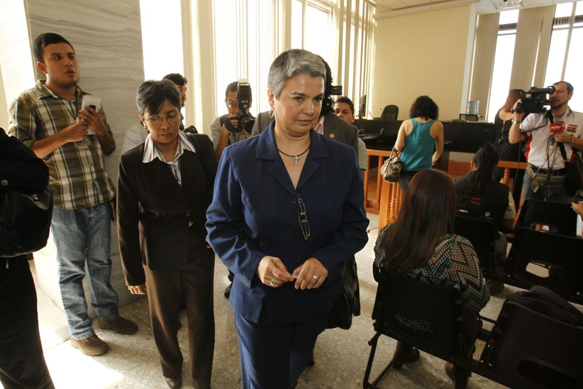 María del Rosario Melgar es acusada por la muerte de Víctor Rivera, asesor del Ministerio de Gobernación. (Foto Prensa Libre: Paulo Raquec)