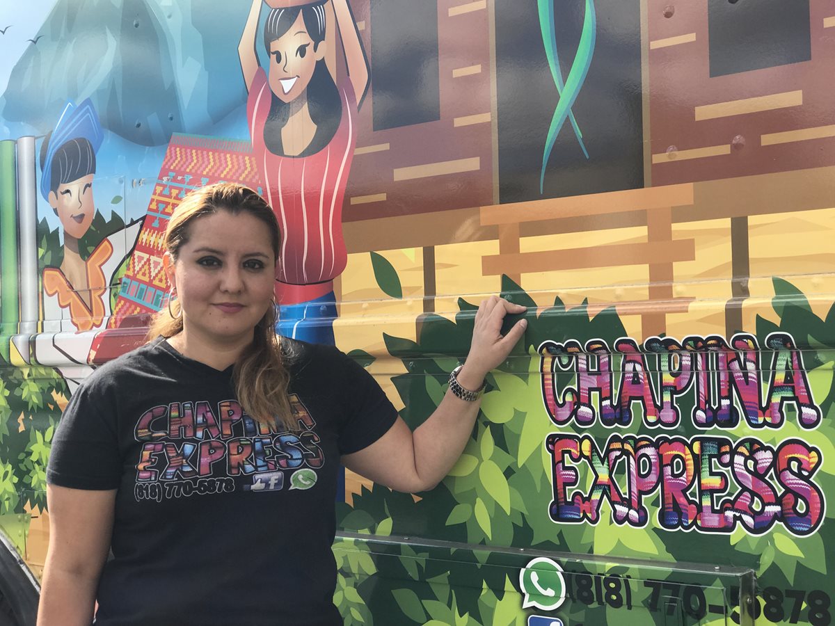 Gabriela Vallejo, es propietaria del concepto Chapina Express en Estados Unidos. (Foto Prensa Libre: Giovanni Bautista)