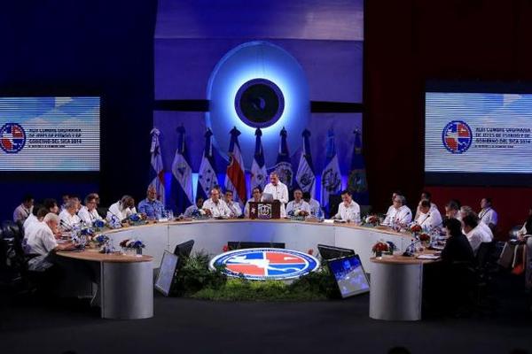 Presidentes discuten temas de interés multilateral. (Foto Prensa Libre: Scspr)
