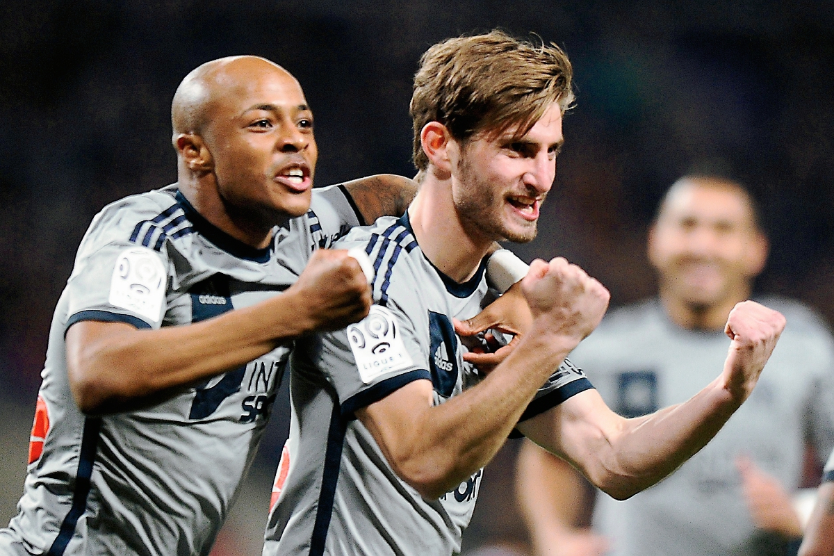 El defensa Baptiste Aloe celebra una de las anotaciones. (Foto Prensa Libre: AFP)