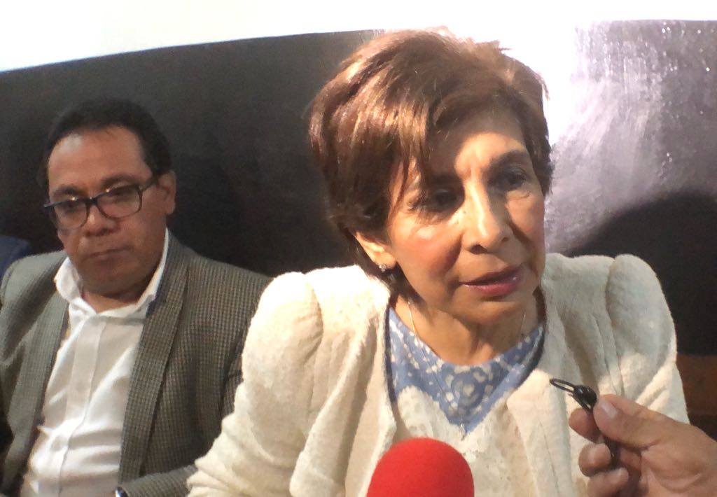 La secretaria general del partido Encuentro Por Guatemala (EG), la diputada Nineth Montenegro, antes de entrar a presentar pruebas de descargo. (Foto Prensa Libre: Javier Lainfiesta)