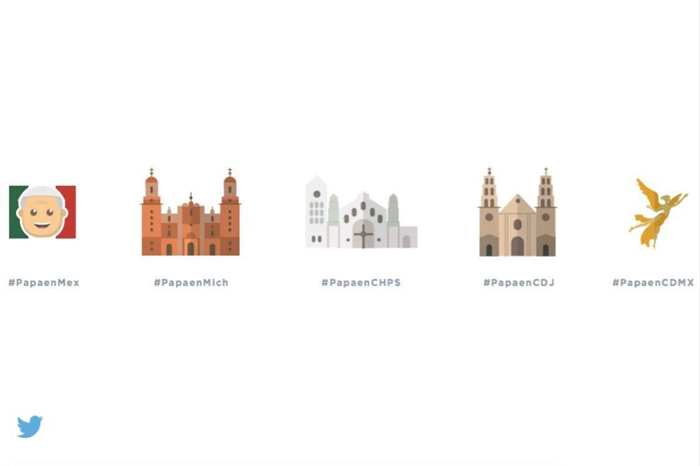 El papa Francisco tendrá sus propios emoticones durante su visita a México. (Foto Prensa Libre: Twitter)