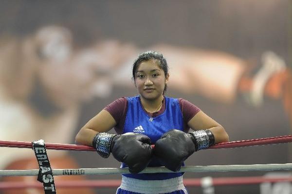 La boxeadora guatemalteca, Karen Pérez es una de las grandes promesas nacionales. (Foto Prensa Libre: Francisco Sánchez)<br _mce_bogus="1"/>