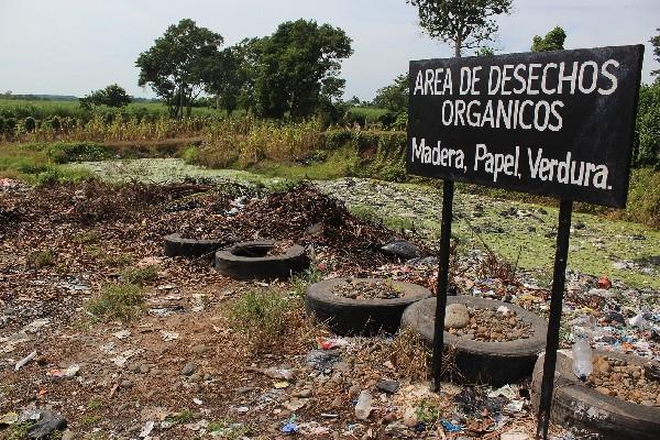 área del basurero de San José El Ídolo donde se hace la clasificación de   desechos