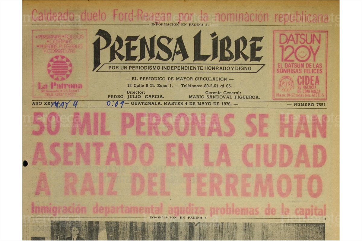 4/4/1976 Portada sobre la migración interna a la ciudad capital ( Foto: Hemeroteca PL)