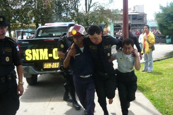 Agente herido, en San Marcos.